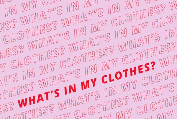 Text reading Whats in My Clothes?